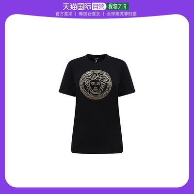 韩国直邮VERSACE24SS短袖T恤女10142711A10145 2B150Black