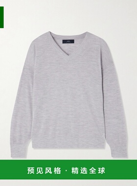 1h可退 香港直邮Arch4 女士 Chiswick 羊绒毛衣 KNJP25231ICYGREY