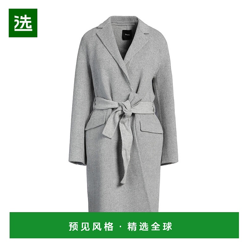 香港直邮THEORY 希尔瑞 女士 大衣 grey灰色 舒适时尚羊毛西装
