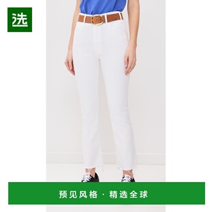 1h可退 香港直邮mother denim 女士 The Hustler 九分磨边牛仔裤