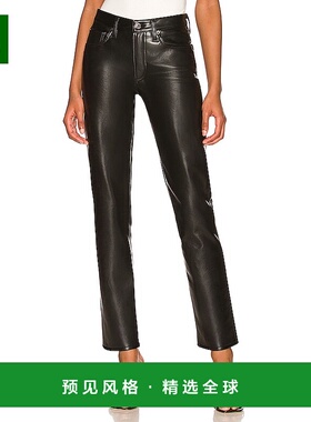 1h可退 香港直邮AGOLDE 女士 Lyle 再生皮革低腰修身长裤 A905112