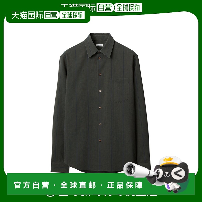 香港直邮Burberry 羊毛长袖衬衫 80874581博柏利