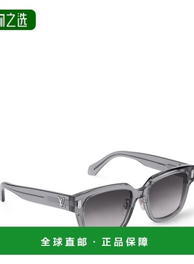 自营欧洲直邮LV路易威登 Confidence系列男士灰色醋酸纤维方形太