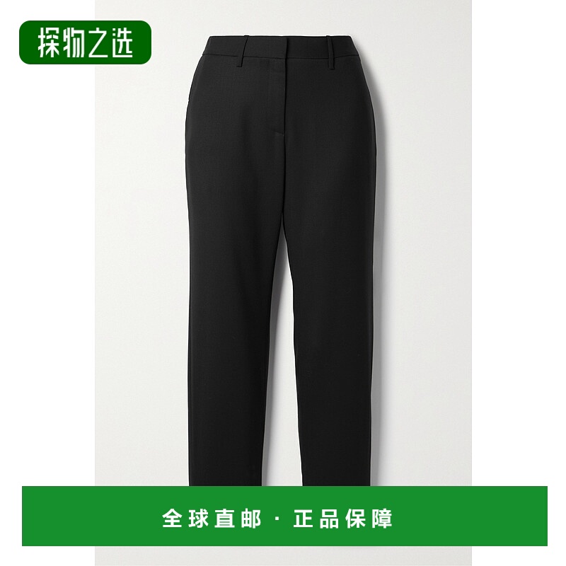 香港直邮NILI LOTAN 女士 Tel Aviv 羊毛混纺斜纹布直筒裤 11584W