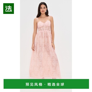 1h可退 香港直邮retrofete 女士 Kendy 蕾丝连衣裙 pink粉色 舒适