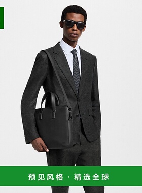 欧洲直邮LV路易威登 Gate系列男士黑色小牛皮可调节肩带公文包