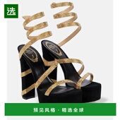 香港直邮rené caovilla 芮妮.乔薇拉 1h可退 女士 精饰绒面革效