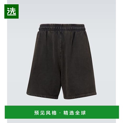 1h可退 香港直邮Entire Studios 男士 棉质百慕大短裤 black黑色