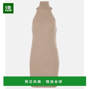 1h可退 香港直邮LISA YANG 女士 Carmen 罗纹针织羊绒迷你连衣裙