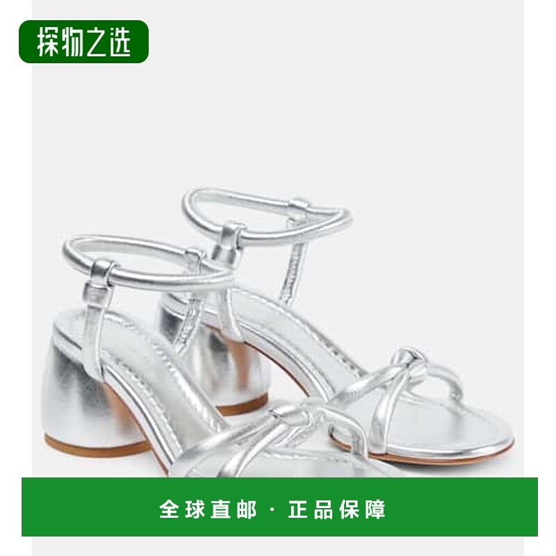 香港直邮Gianvito Rossi 吉安维托·罗西 女士 Cassis 金属感皮质