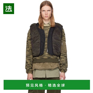 1h可退 香港直邮Andersson Bell 男士 黑色 Mesh Padded 双面马甲