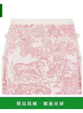 香港直邮Dior Dioriviera 直筒迷你裙 544J14A5008迪奥半身裙