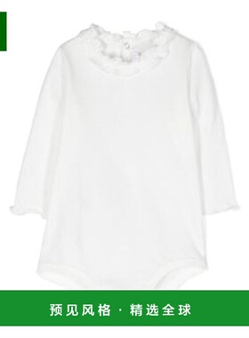 香港直邮Il Gufo 颈部花边连体衣 A24MB044MF0021010