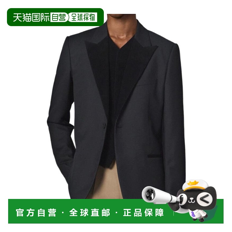 香港直邮Dior 天鹅绒细节羊毛夹克 593C222A1040