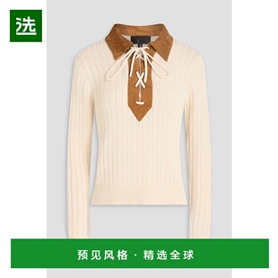 香港直邮NILI LOTAN 女士 Juana 系带罗纹针织毛衣 81317Y362OFFW