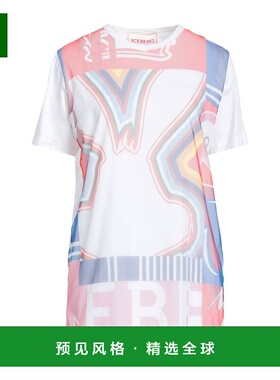 1h可退 香港直邮Iceberg 冰山 女士 T恤 white白色 舒适时尚