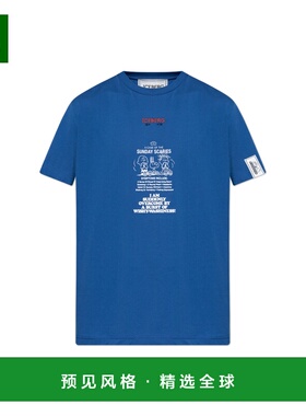 香港直邮ICEBERG 男士T恤 25II1P0F01568036327 AW2025 蓝色