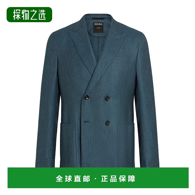 香港直邮Zegna 双排扣西装外套 959N70A9