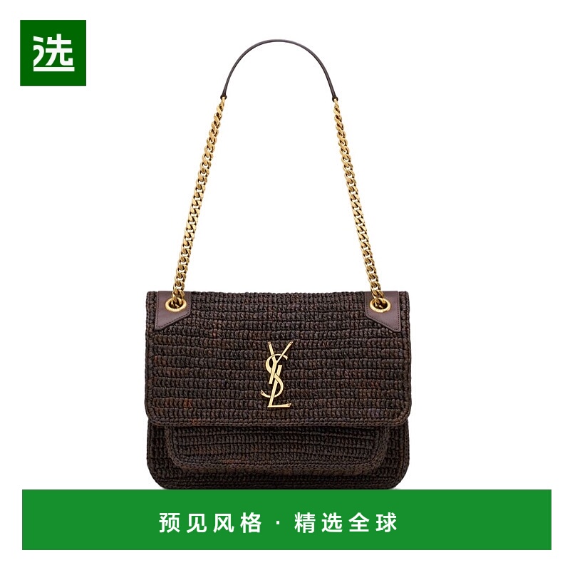 香港直邮Saint Laurent 中号Niki单肩包 838875GAAFO编织包