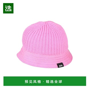 1h可退 【美国直邮】GCDS 渔夫帽 纯色针织帽子 74 棉 26 聚酰胺