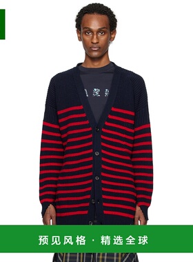 香港直邮Marni 玛尼 男士 海军蓝条纹开衫 CDMG0127Q0UFC532针织