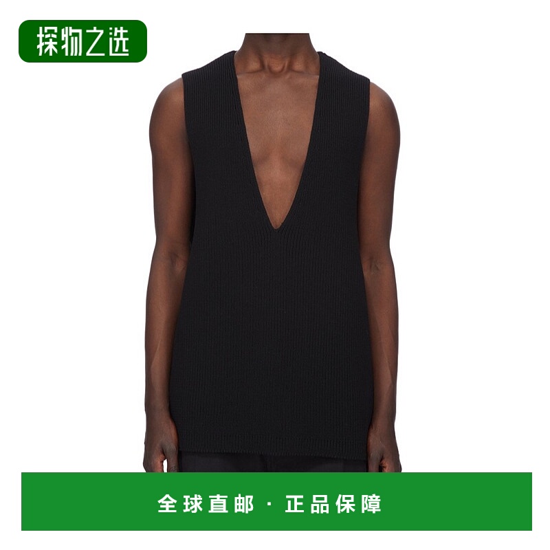 香港直邮Rick Owens V领背心 RR02E1683KWVH