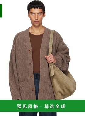 1h可退 香港直邮Lemaire 男士 棕色 Cardicoat 开衫 CO1139LK107