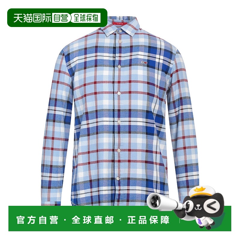 1h可退 香港直邮Tommy Hilfiger 汤米·希尔费格 男士 格纹衬衫