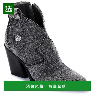 欧洲直邮Fru.it 女士鞋子短筒靴 8575-944-CUOIO-NERO-JEANS-CA