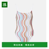 1h可退 波浪纹金银锦缎泳衣 女士 香港直邮MISSONI 米索尼