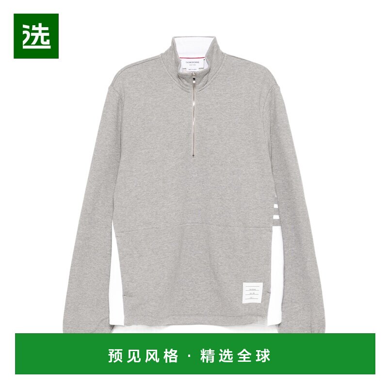 香港直邮Thom Browne 领口拉链卫衣 MJT503A03037