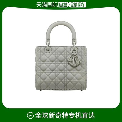 香港直邮Dior Lady Dior中号牛皮革手提包 M0565ILOI