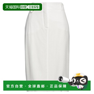 香港直邮Jacquemus 舒适时尚 女士 white白色 中长半身裙 1h可退