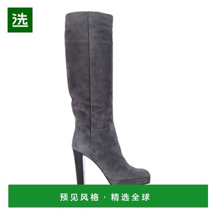 1h可退 香港直邮Sergio Rossi 塞乔·罗西 女士 靴子 grey灰色 舒