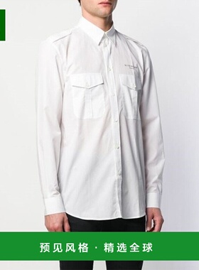 香港直邮Givenchy 白色Logo口袋衬衫 BM60BP10ZJ纪梵希