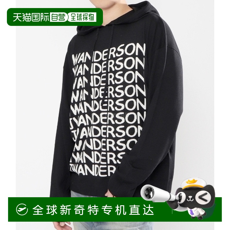 韩国直邮JW ANDERSON 重复标志连帽衫 KW0809-YN0170 901拉链羊毛