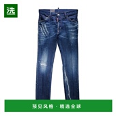 香港直邮Dsquared2 二次方 男士 1h可退 腰带环牛仔裤 S74LB1559S
