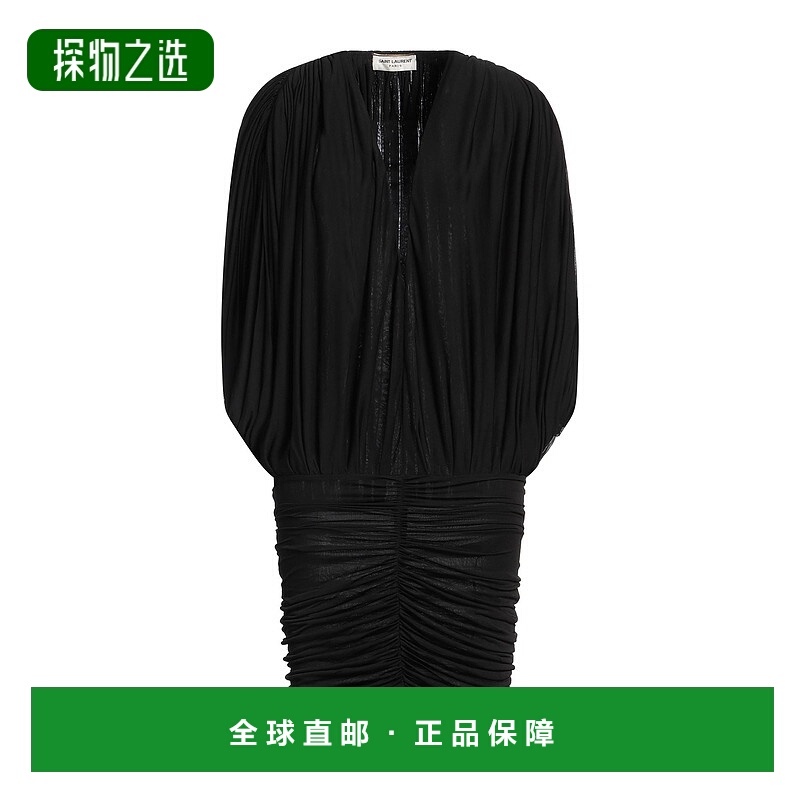 1h可退 香港直邮Saint Laurent 圣罗兰 女士 紧身连衣裙包臀裙