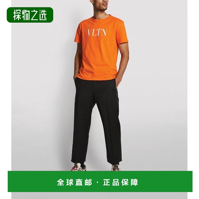 【99新未使用】香港直邮Valentino 徽标圆领T恤 TV0MG10V3LE短袖