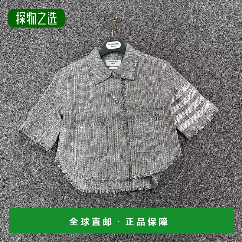 香港直邮Thom Browne 翻领短袖衬衫 FLL202TF0512