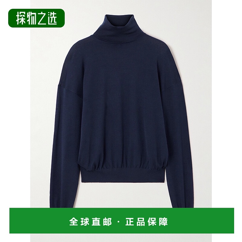 1h可退 香港直邮Saint Laurent 圣罗兰 女士 羊毛羊绒真丝混纺高