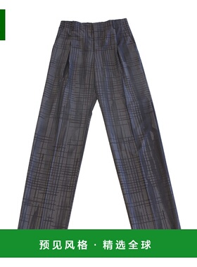 香港直邮Versace 条纹休闲裤 10067141A04925范思哲阔腿裤