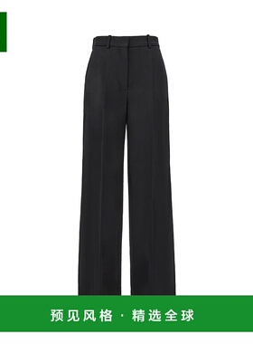 1h可退 香港直邮Lanvin 朗雯 女士 黑色三醋酯纤维混纺裤子 RWTR0