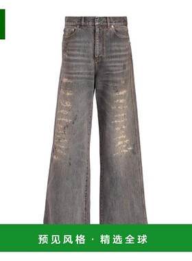 香港直邮Dior 腰带环牛仔长裤 542P94A3106迪奥牛仔裤直筒裤