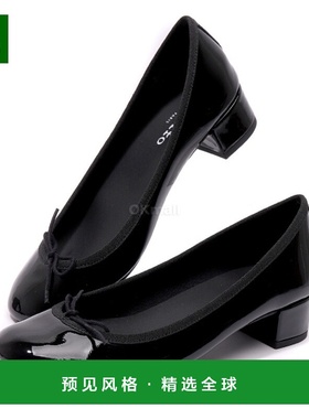 韩国直邮Repetto女款皮鞋黑色漆皮V080VLUX410 / V080VLUX 410