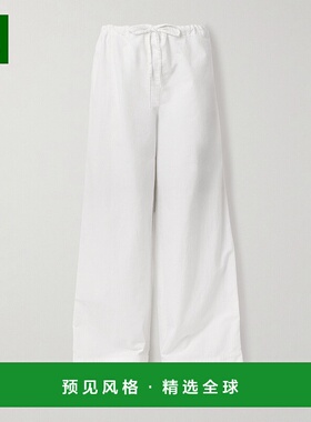 1h可退 香港直邮The Row 女士 Enea 棉质裤子 8915W3872 beige米