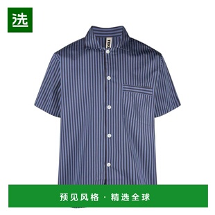 1h可退 香港直邮Tekla 男士 Pyjamas 棉府绸短袖衬衫 SWEVSVERNEU