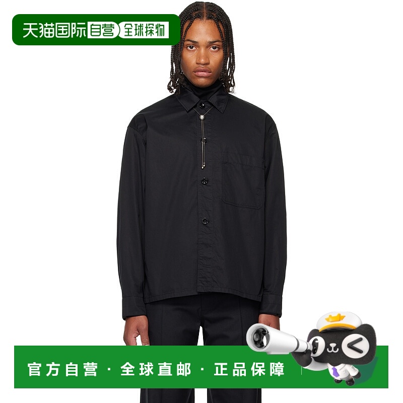 1h可退 香港直邮Lemaire 男士 黑色 Pyjama 衬衫 SH1198LF1207