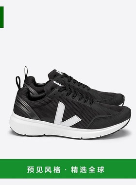 欧洲直邮VEJA CONDOR 2系列黑色/白色再生聚酯纤维V标识跑鞋