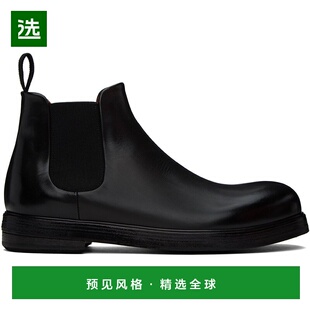 香港直邮marsell 男士 黑色 Zucca Zeppa 踝靴 black黑色 舒适时